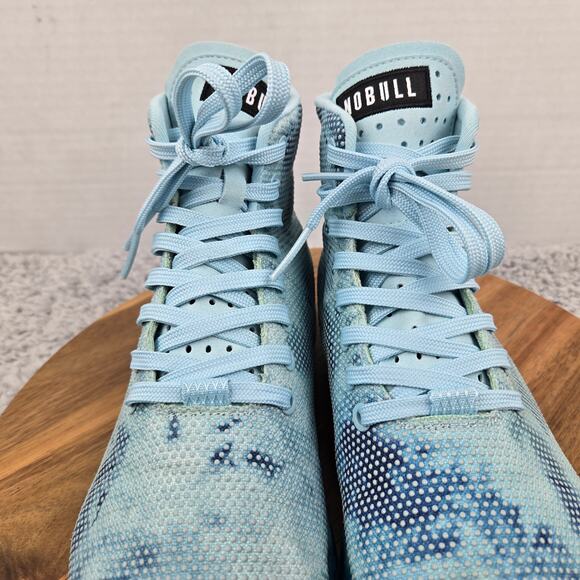 Nobull Womens 8.5 Outwork High-Top Blue Camo Athletic Gym Daily Workout Trainer - Picture 7 of 13